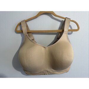 Livi 40H Womens Bra Comfort Adjustable Underwire Beige Nude Stretch Wide Straps